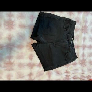 Black High-Waisted Shorts